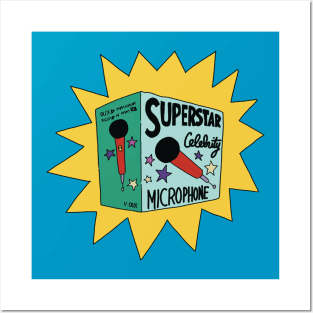 Superstar microphone Posters and Art